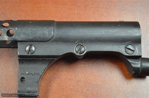 Flaming bomb stamped on barrel and receiver. . Winchester model 1897 heat shield for sale